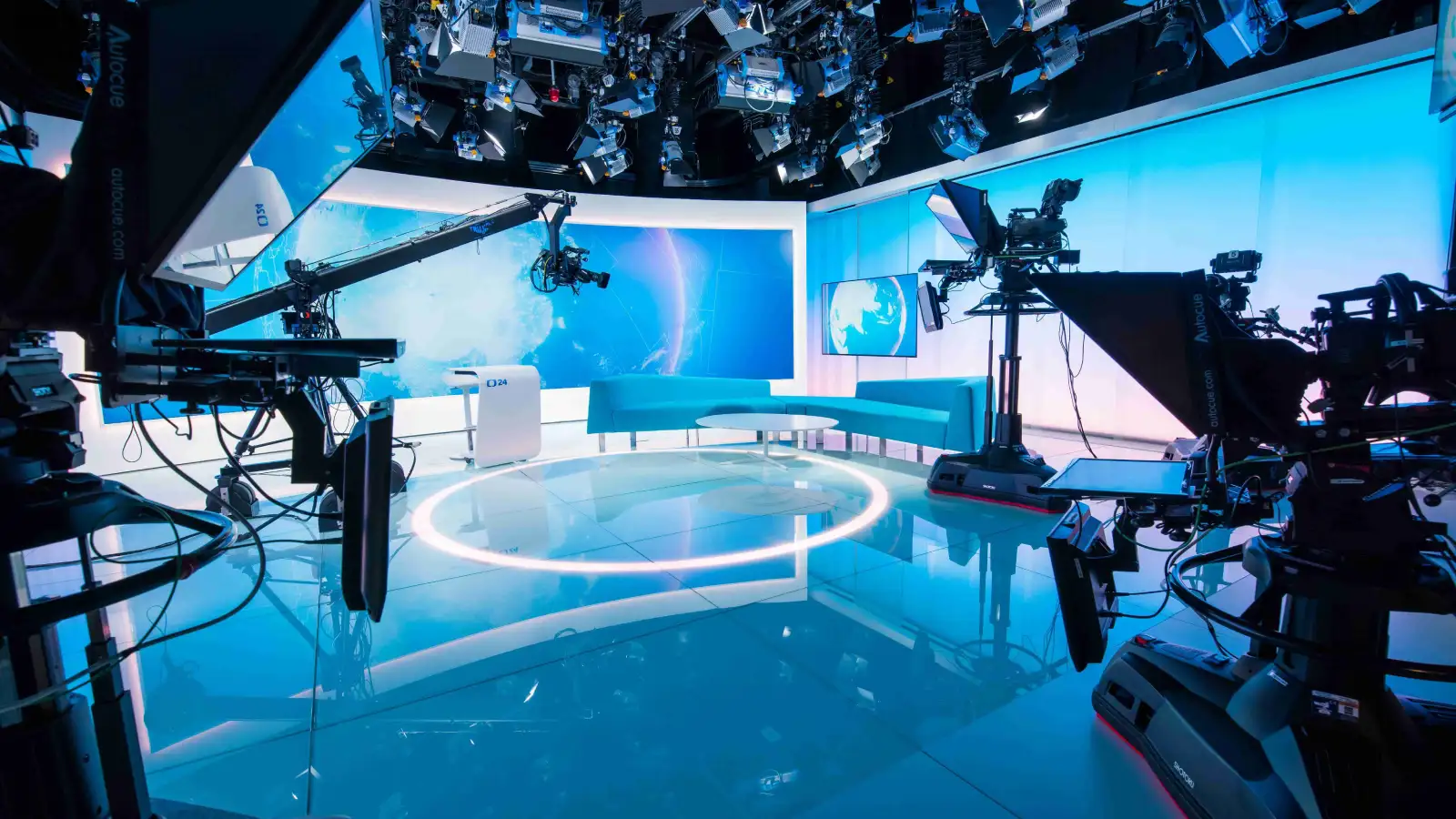 Studio of the Czech Television in Prague