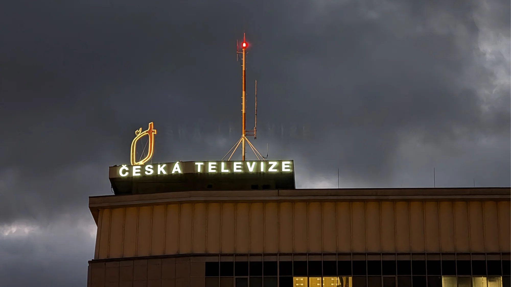 The main building of Czech Television in Prague